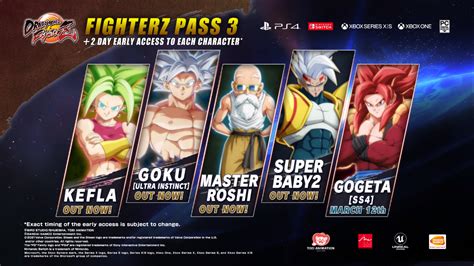 what characters are in the fighterz pass